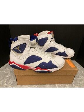 Mens Nike Air Jordan 7 Retro Olympic Tinker Alternate Basketball Shoes. SZ 10.5